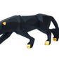 Prestige Regal Geometric Panther Resin Sculpture For Living Room Or Office