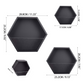 Set of 3 Hexagon Wall Planters