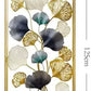 Double Frame Flowers Vertical Metal Wall Art