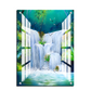 Waterfall Good Luck Wall Art Luxury Painting