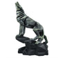 Roaring Black Wolf Geometric Showpiece