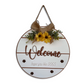 Welcome Hope You Like Dogs Wooden Hanging Wall Art