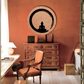 3D Round Buddha Wall Art With Jute Background