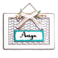 Blessed Knitted 3D Wooden Wall Art With Wire Mesh & Bow-Personalized