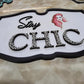 3D Wooden Framed Stay Chic Wall Décor Art For Personalization