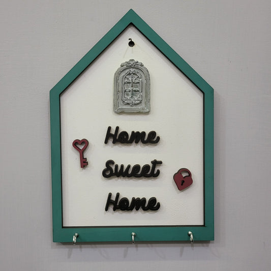 Sweet Home Key Holder Wall Art For Personalization