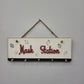 Station Quote Mask and Key Holder With 5 Hooks