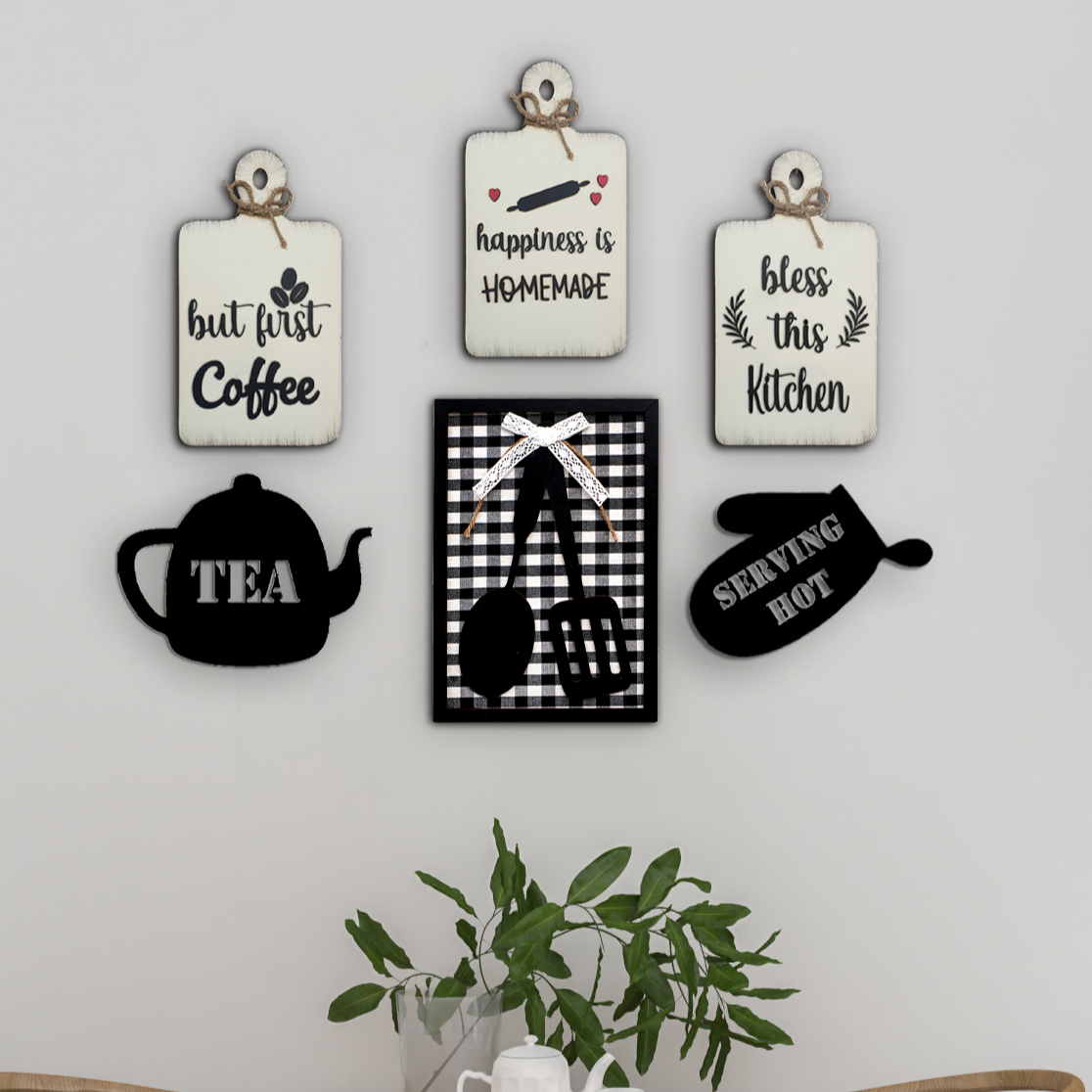 Set of 6 Kitchen Chopboard Theme Gallery Wall Frame Home Decor