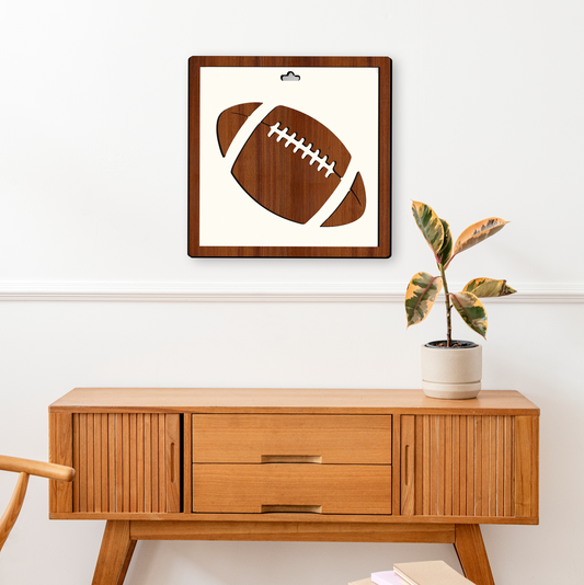 American Football Wooden Wall Art