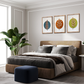 Set of 3 Botanical Modern Wooden Wall Arts 16 Inches x 40 Inches