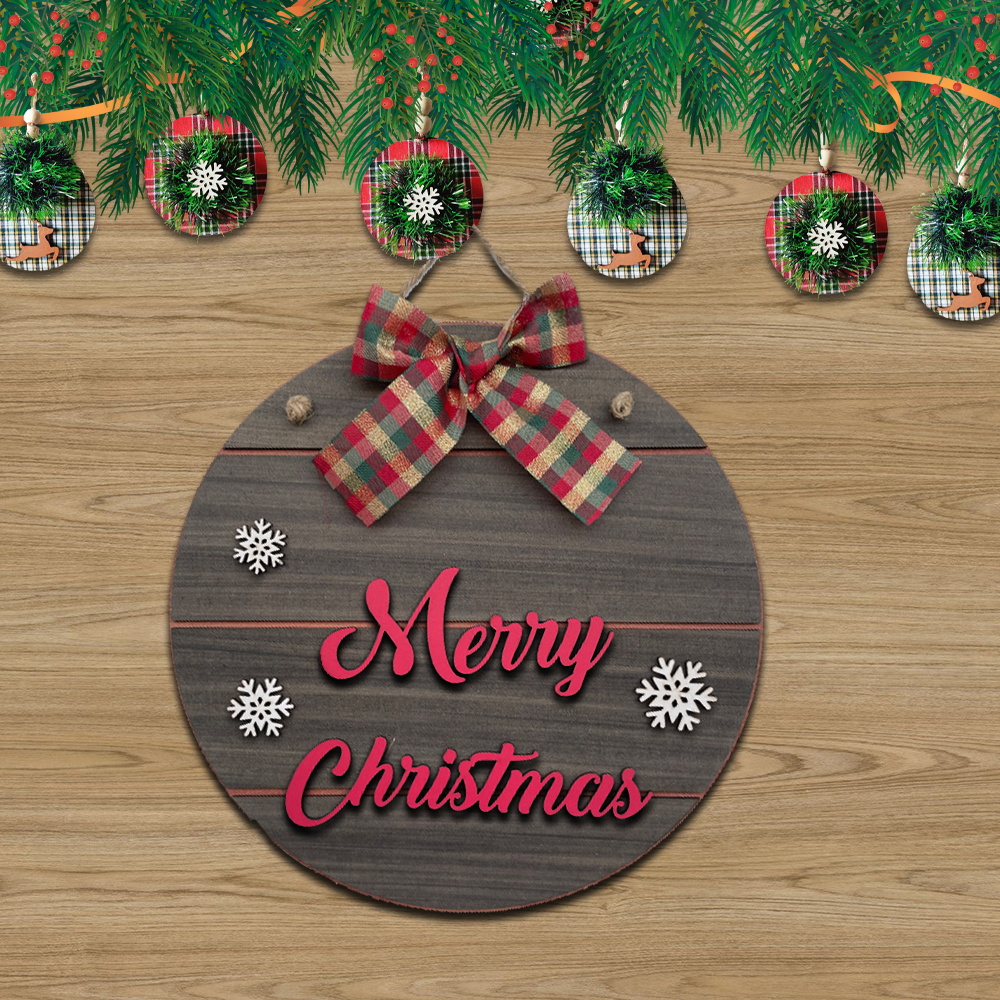 Merry Christmas Quote Wall Hanging