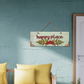 Happy Place Quote Rustic Vintage Wooden Door or Wall Hanging