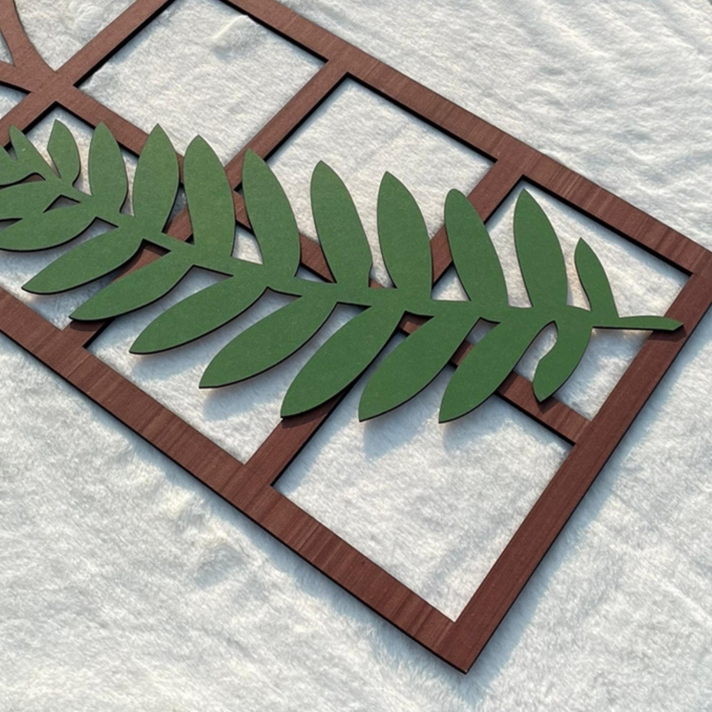 Gothic Botanical Window Wall Art Set of 3 Rustic Orange