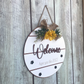 Welcome Hope You Like Dogs Wooden Hanging Wall Art