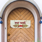 Our Nest Quote Rustic Vintage Wooden Door or Wall Hanging