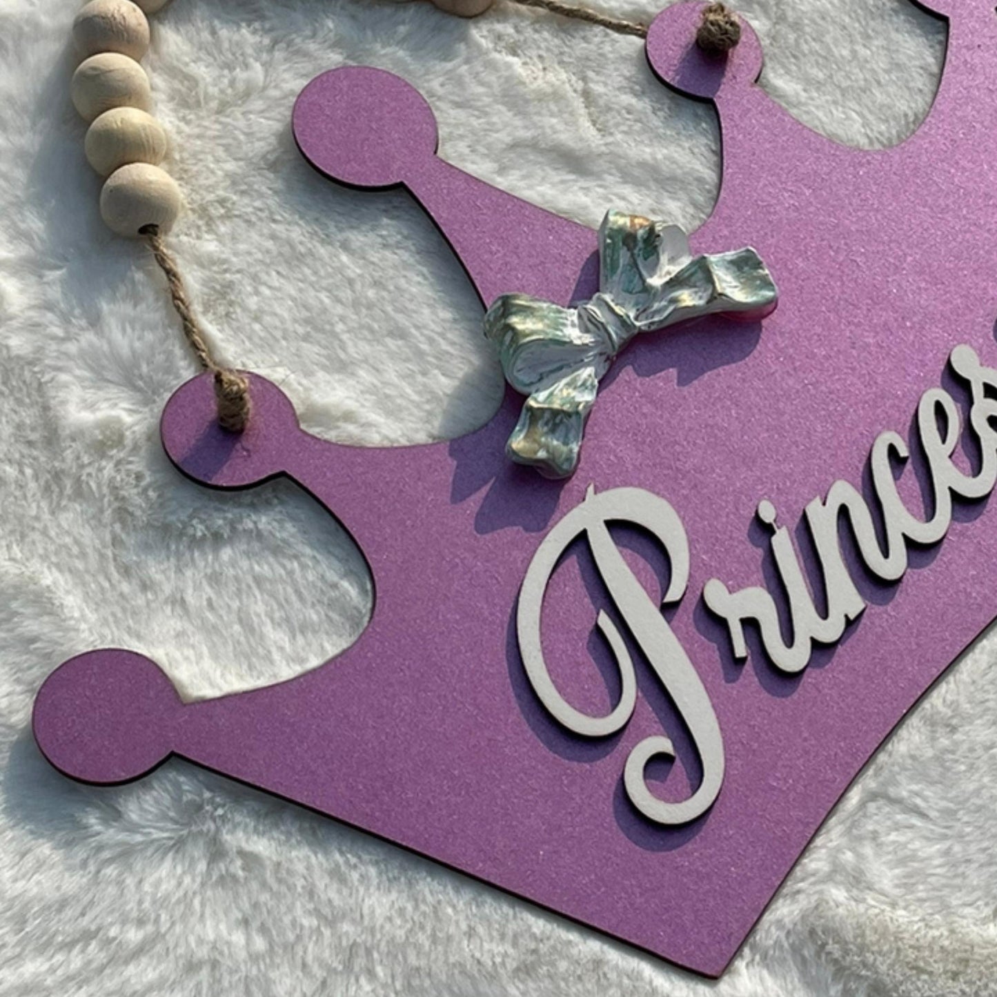 Princess Crown Wooden Wall Door or Wall Hanging Art