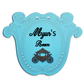 Princess Crown Shape Nameplate With 3D Letters 14 X 11 Inches