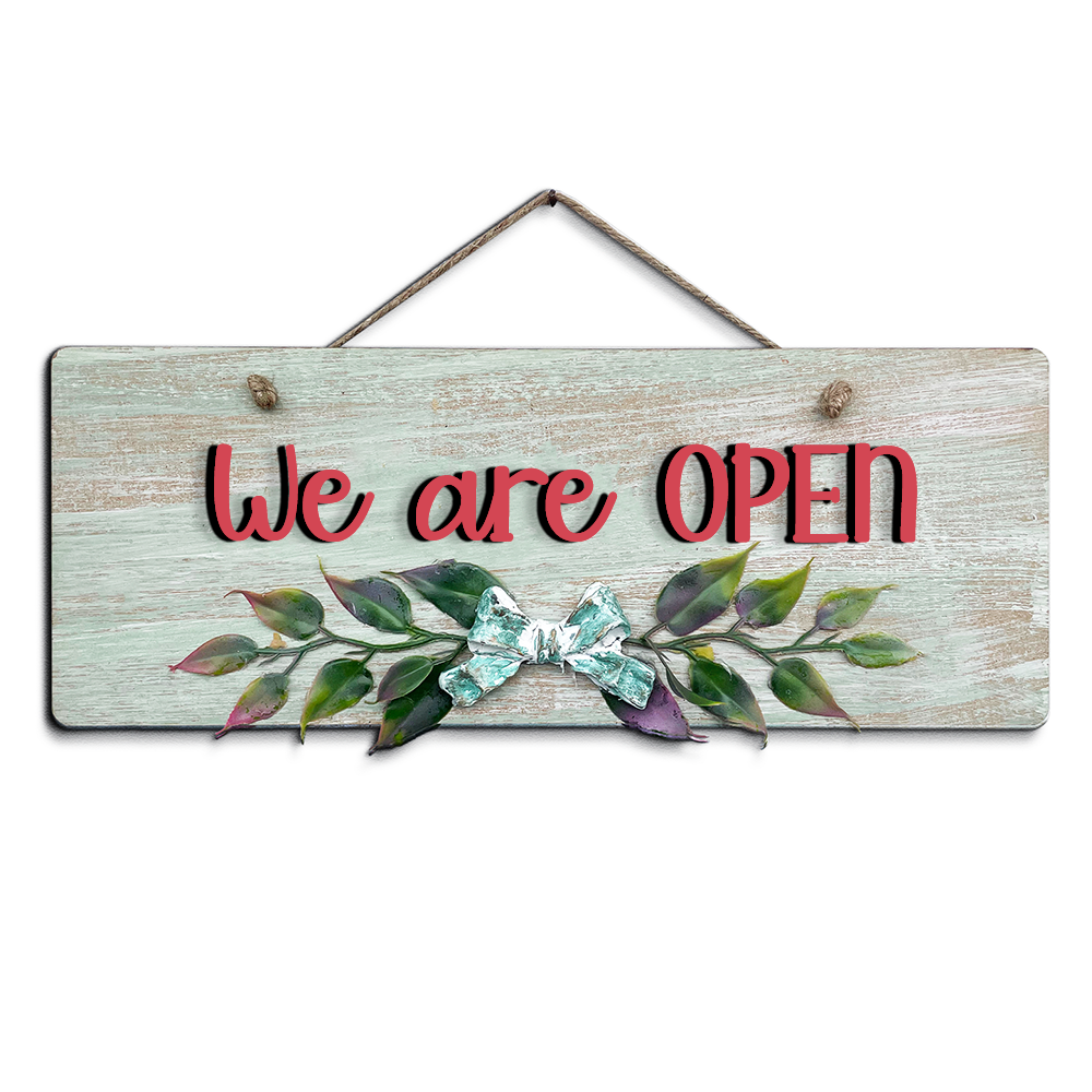 Welcome Wooden Wall Hanging Sign Board-Personalized