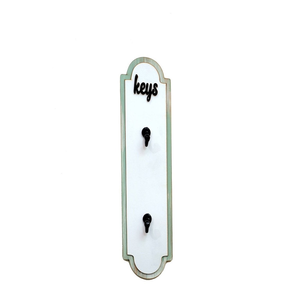 Vertical Keyholder With 2 Iron Hooks and 3D Keys Logo