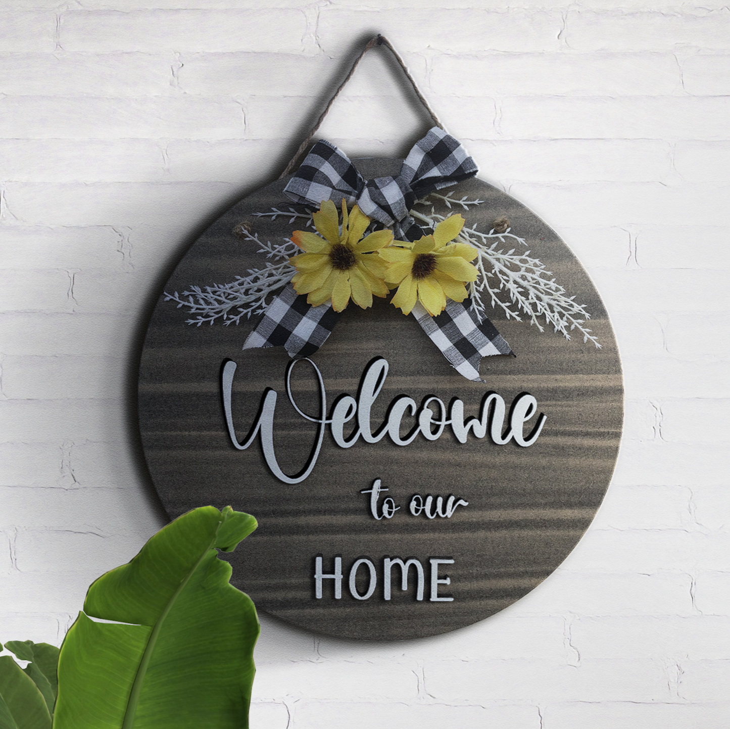 Welcome To Our Home Hanging Home Décor 12 Inches