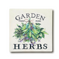 Garden Herbs Rustic Wall Art