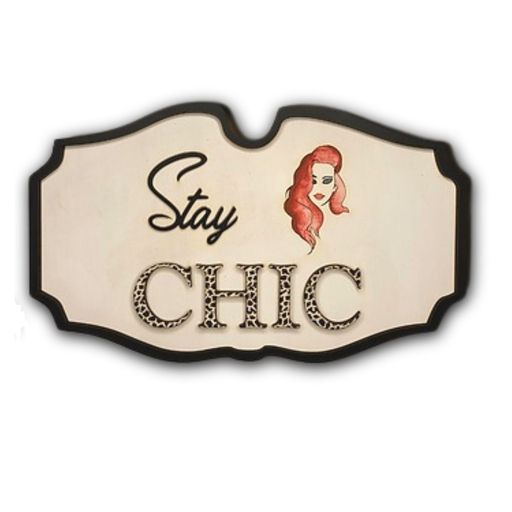 3D Wooden Framed Stay Chic Wall Decor Art