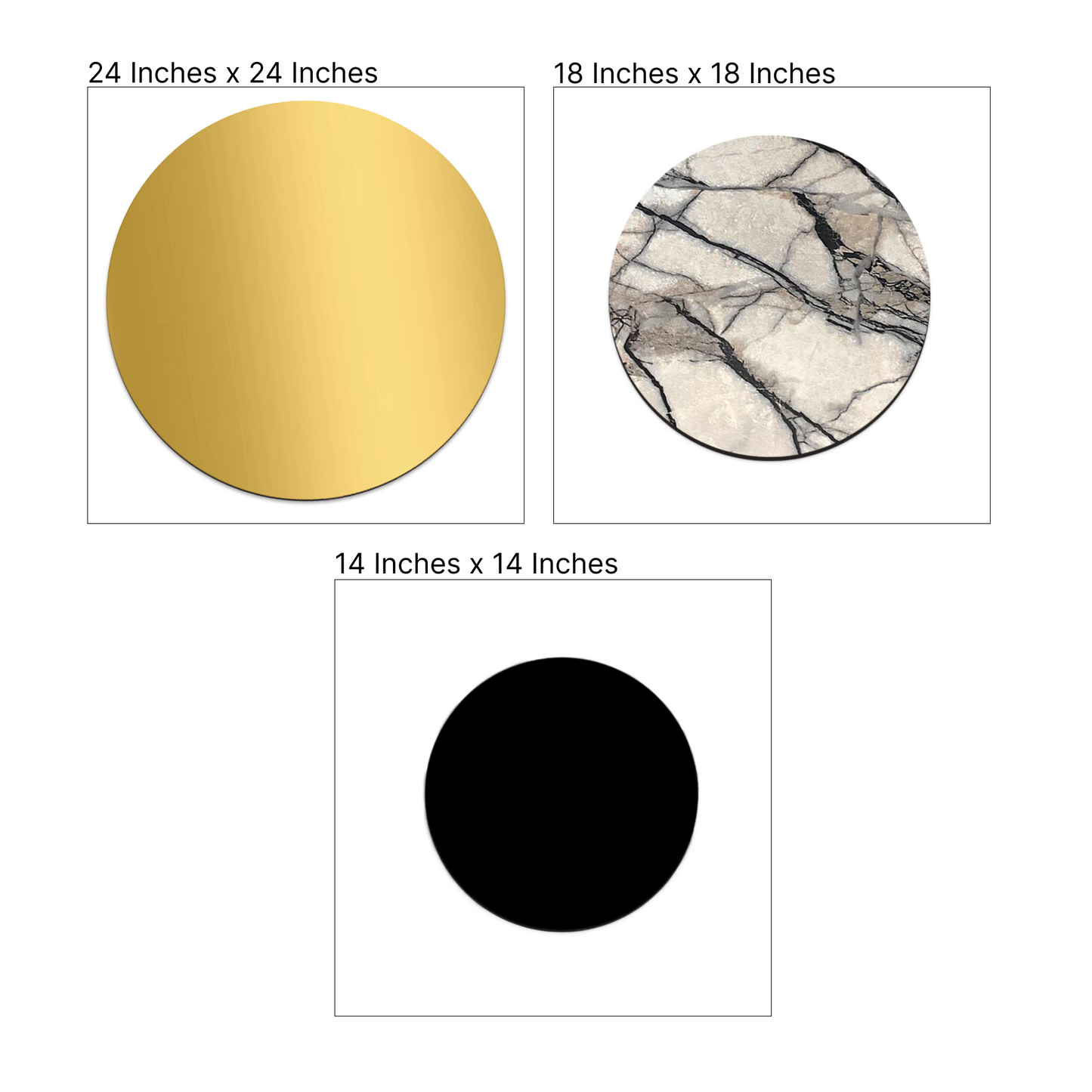 3D Wooden Assorted Moon Wall Art Set of 3