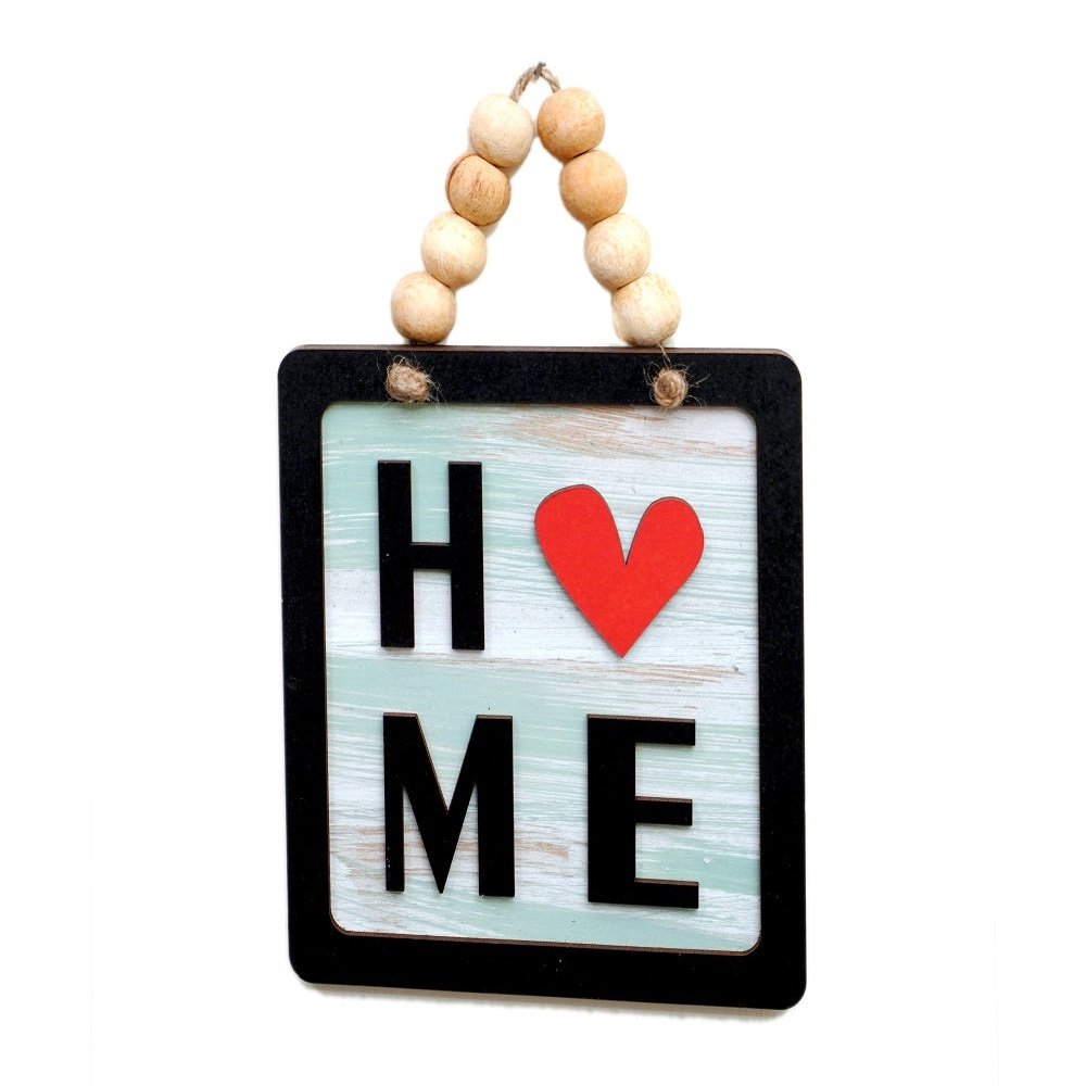 Home 3D Square Shape Wooden Balls Hanging Wall Art