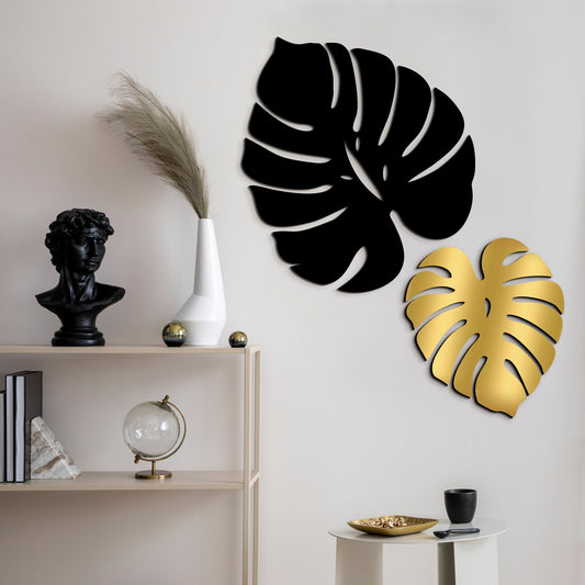 Palm Leaves Wall Hanging Décor Art Set of 2