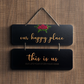 Our Happy Place 2 Layers Wooden Wall Hanging
