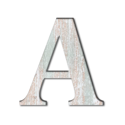 A To Z Wooden Alphabet , Numbers, and Signs For Kitchen Décor