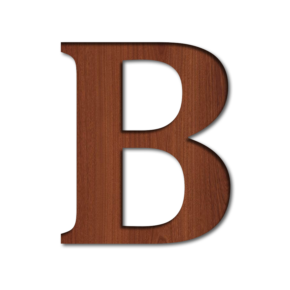 A To Z Wooden Alphabet , Numbers, and Signs For Home Décor, Art, and Craft Brown