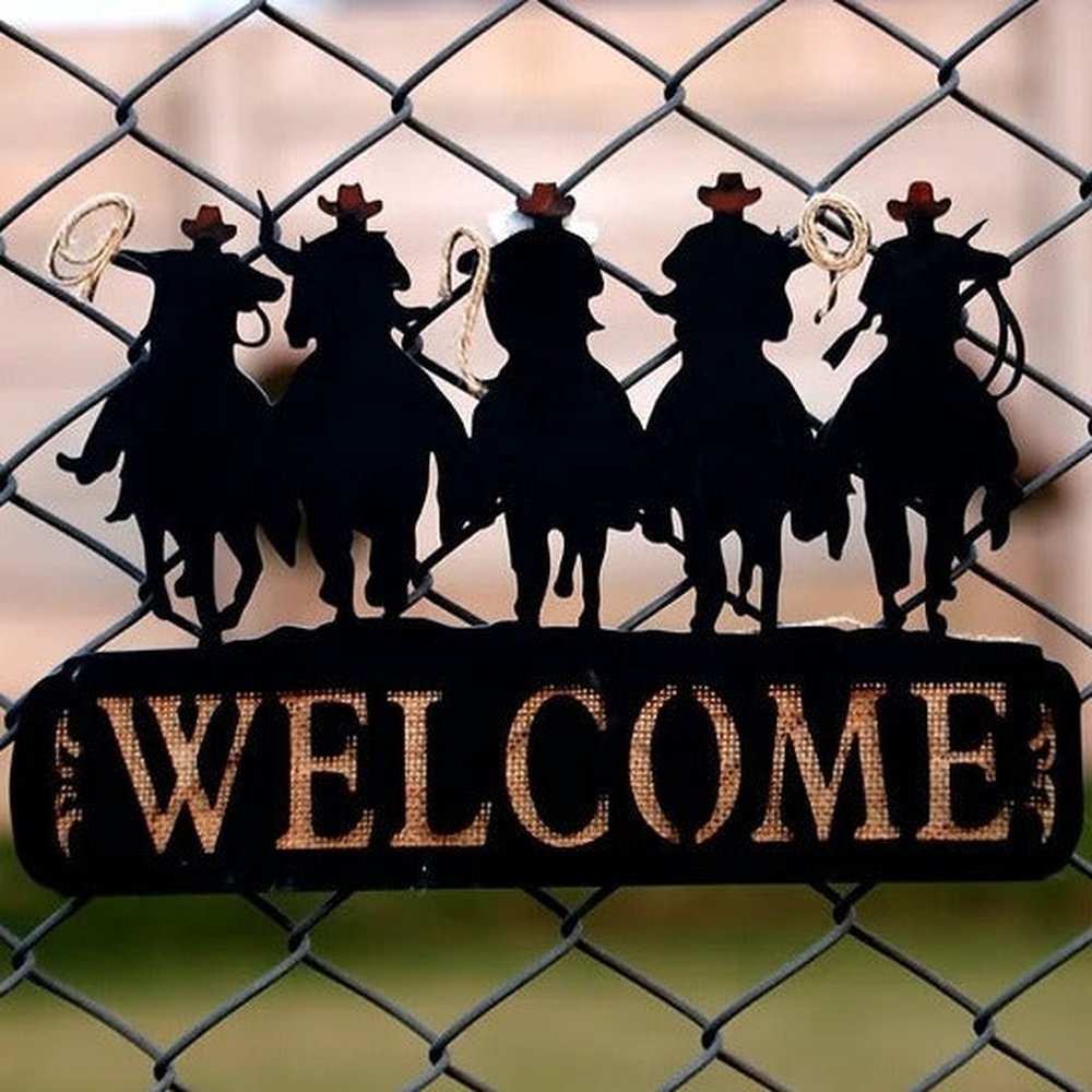 3D Rustic Rodeo Welcome Board Wooden – Chalk My Theme