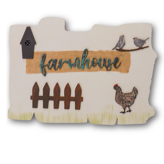 3D Rustic Wooden Farmhouse Wall Art For Personalization