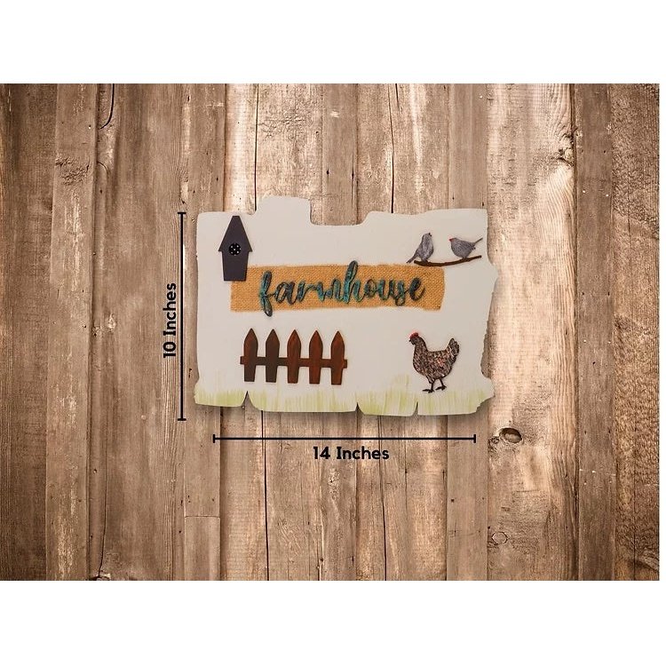 3D Rustic Wooden Farmhouse Wall Art