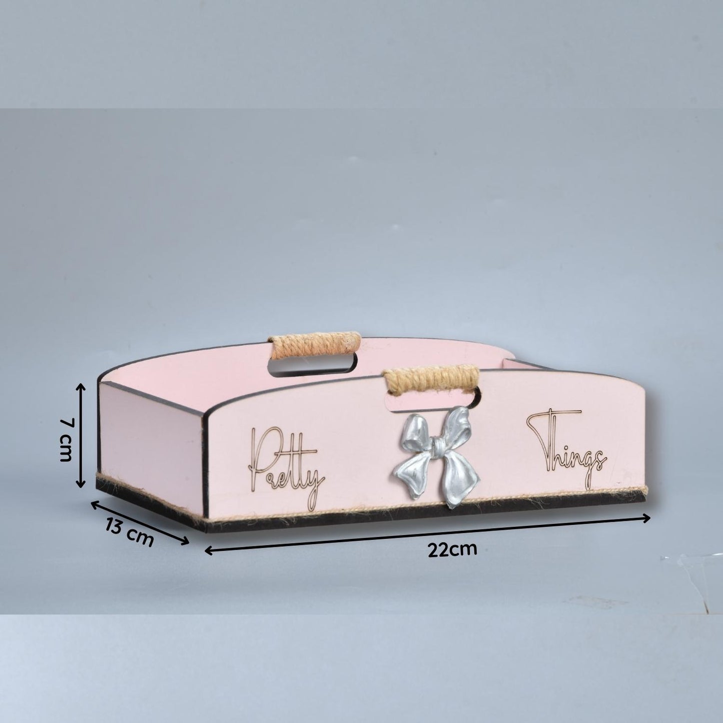Pretty Things Multipurpose Designer Storage Tray-Pink