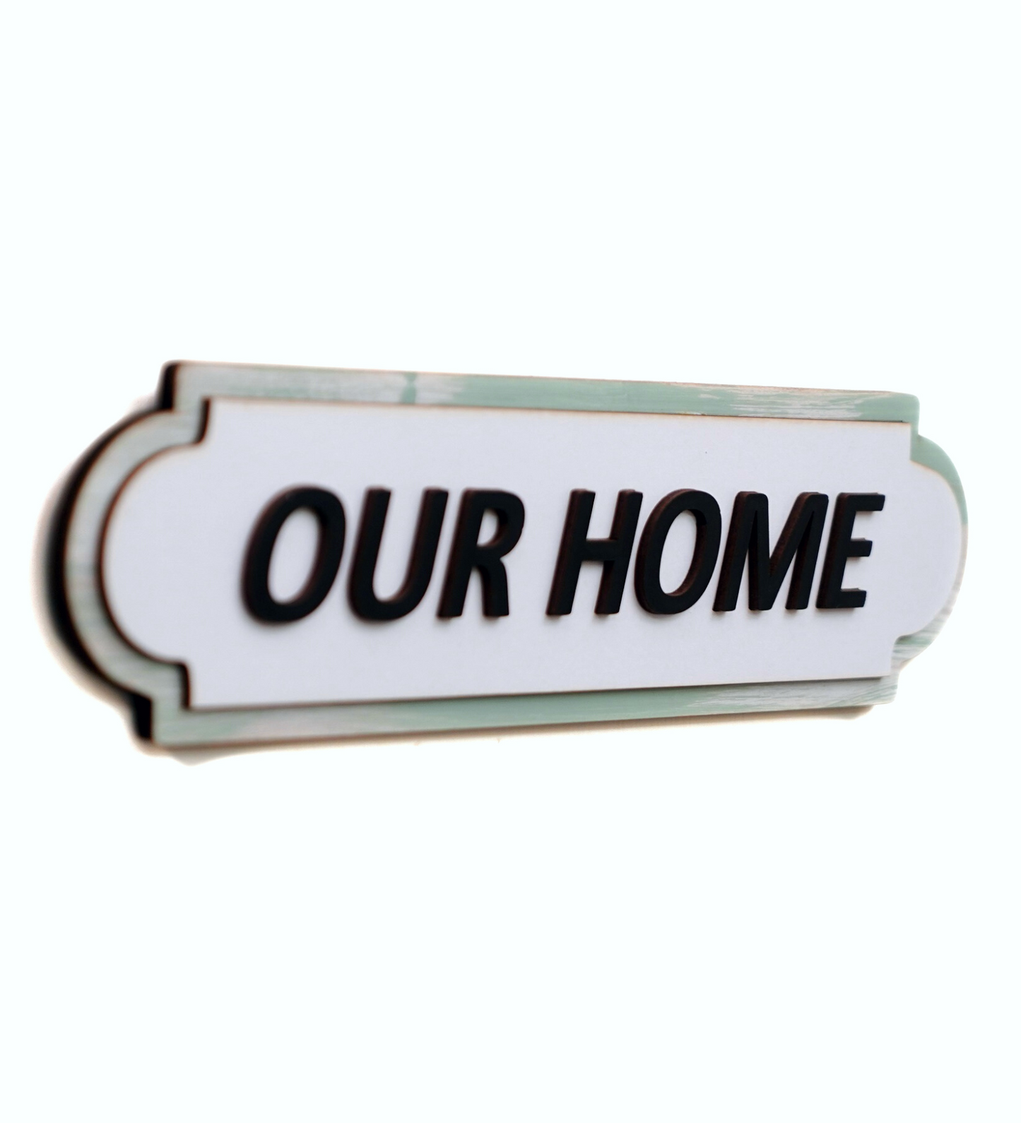 Our Home 3D Layered Wooden Sign Board