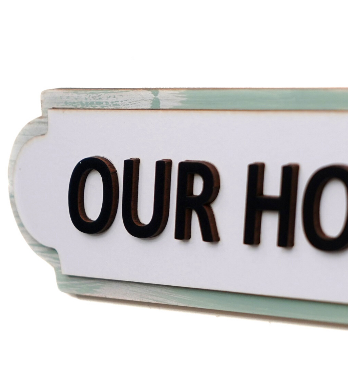Our Home 3D Layered Wooden Sign Board