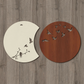 Flying Birds in Waning Gibbous and Full Moon Wooden Wall Art