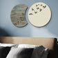 Flying Birds in Waning Gibbous and Full Moon Wooden Wall Art