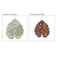 Palm Leaves Wall Hanging Décor Art Set of 2
