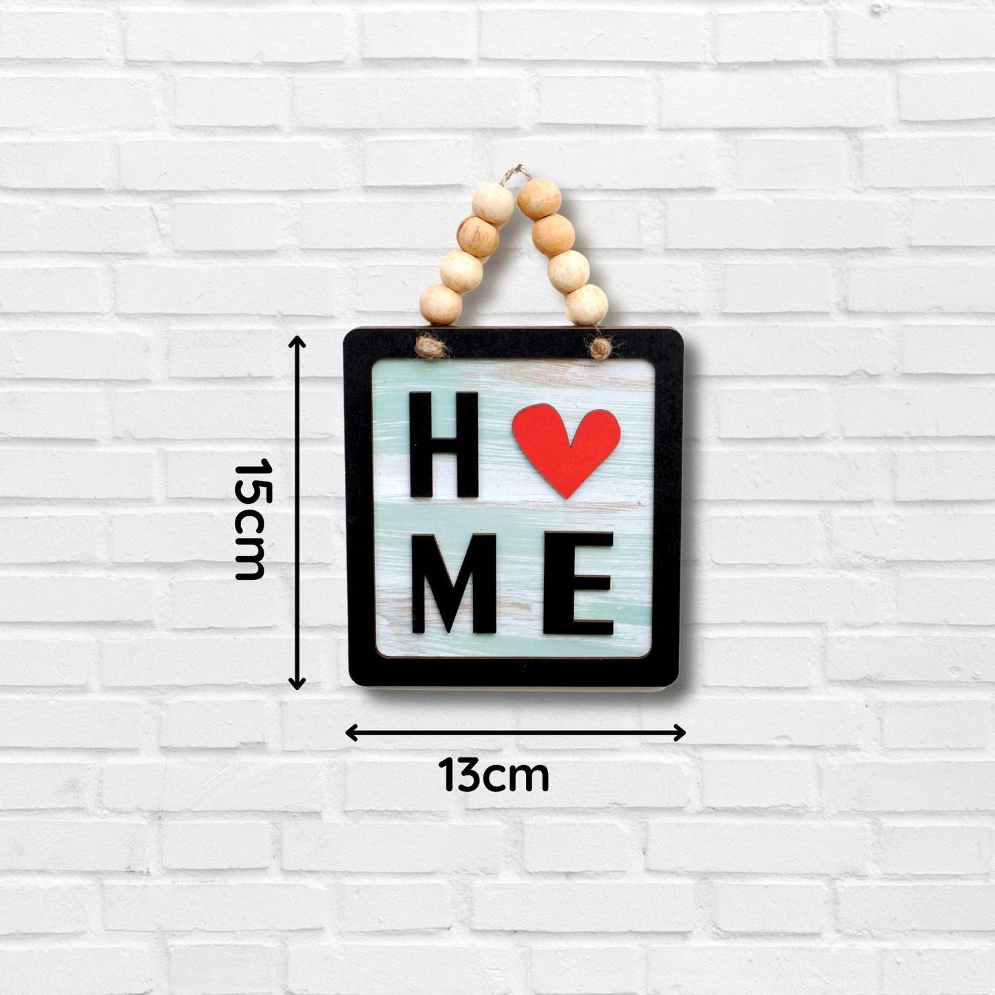 Home 3D Square Shape Wooden Balls Hanging Wall Art