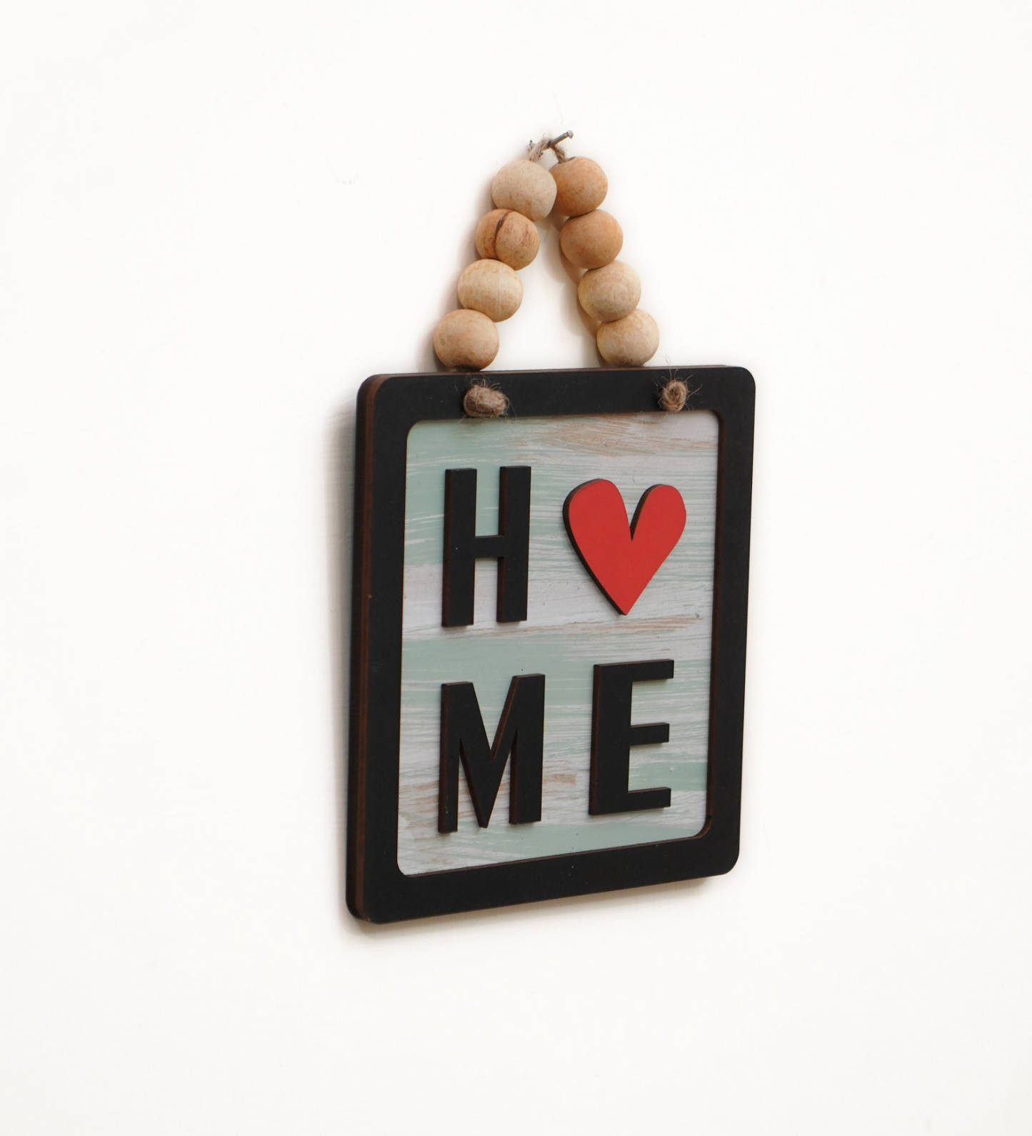Home 3D Square Shape Wooden Balls Hanging Wall Art
