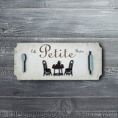 Le Petite Rustic Café Style Wooden Wall Décor