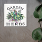 Garden Herbs Rustic Wall Art