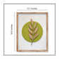Botanical Modern Wooden Wall Frame Art Blue