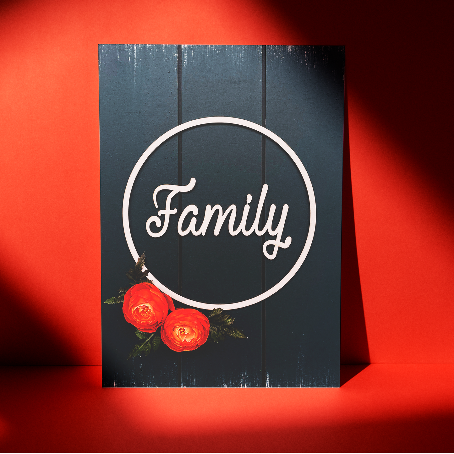 FAMILY Quote Wooden Hanging Wall Art For Home Decoration and Gift