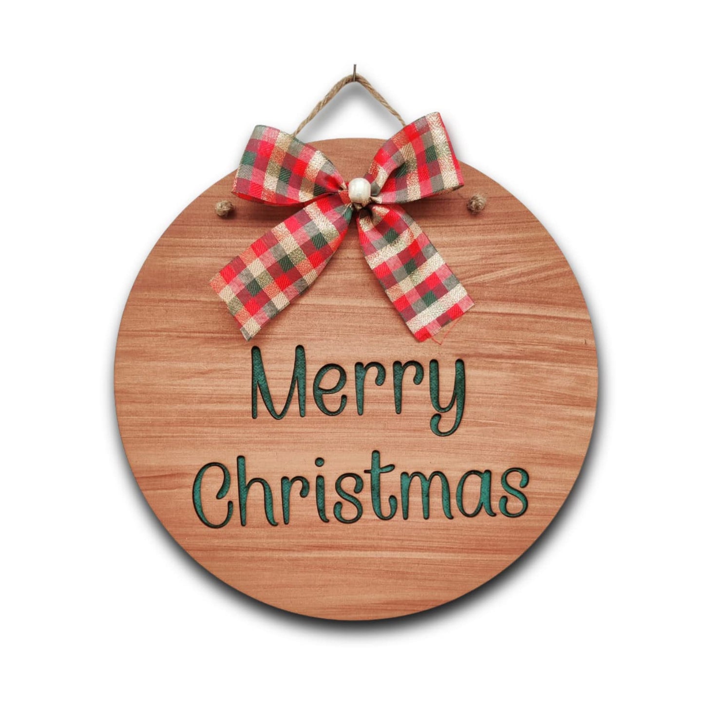 Merry Christmas Quote 2 Layers Wall Hanging