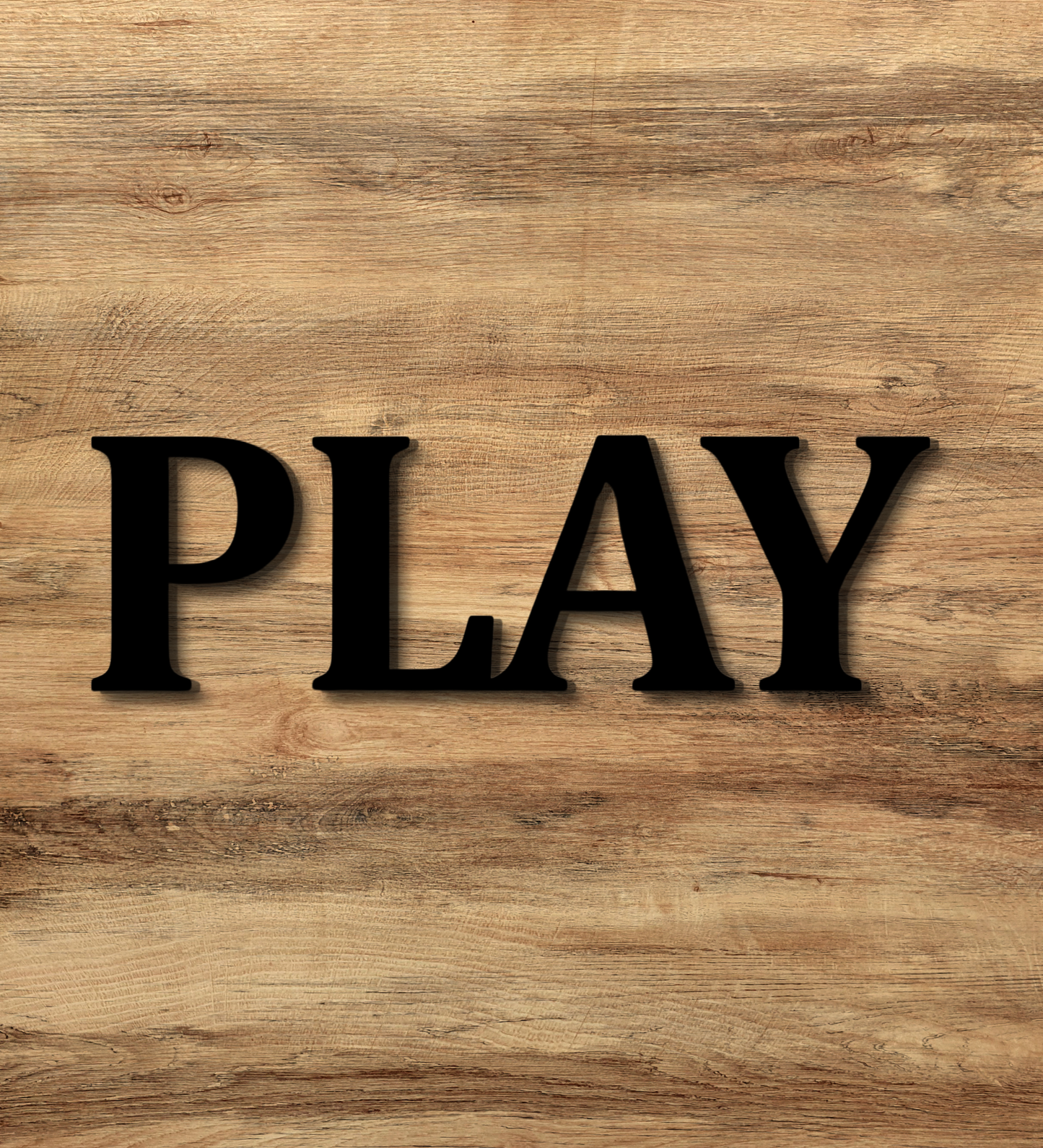 Play 3D Word Wooden Art