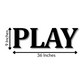 Play 3D Word Wooden Art
